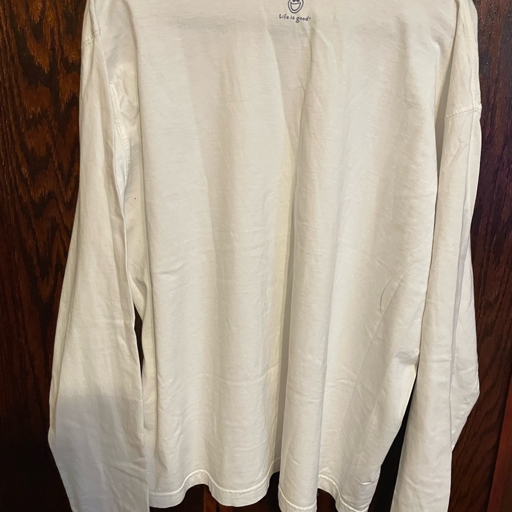 Life Is Good SnowmanCream/off white Tshirt XXL - Picture 3 of 3